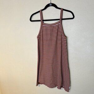 Striped Brown and White Women's Top
